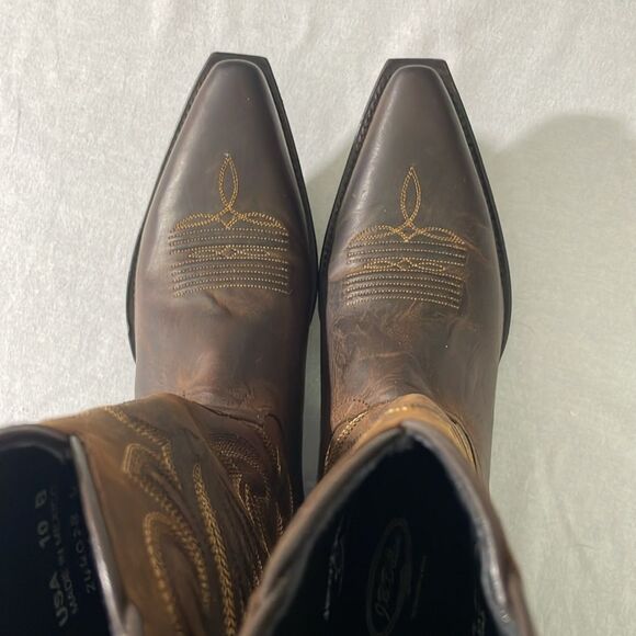 NWT J. B. Dillon Goatskin Cowgirl Boots Size 10B - Picture 6 of 11